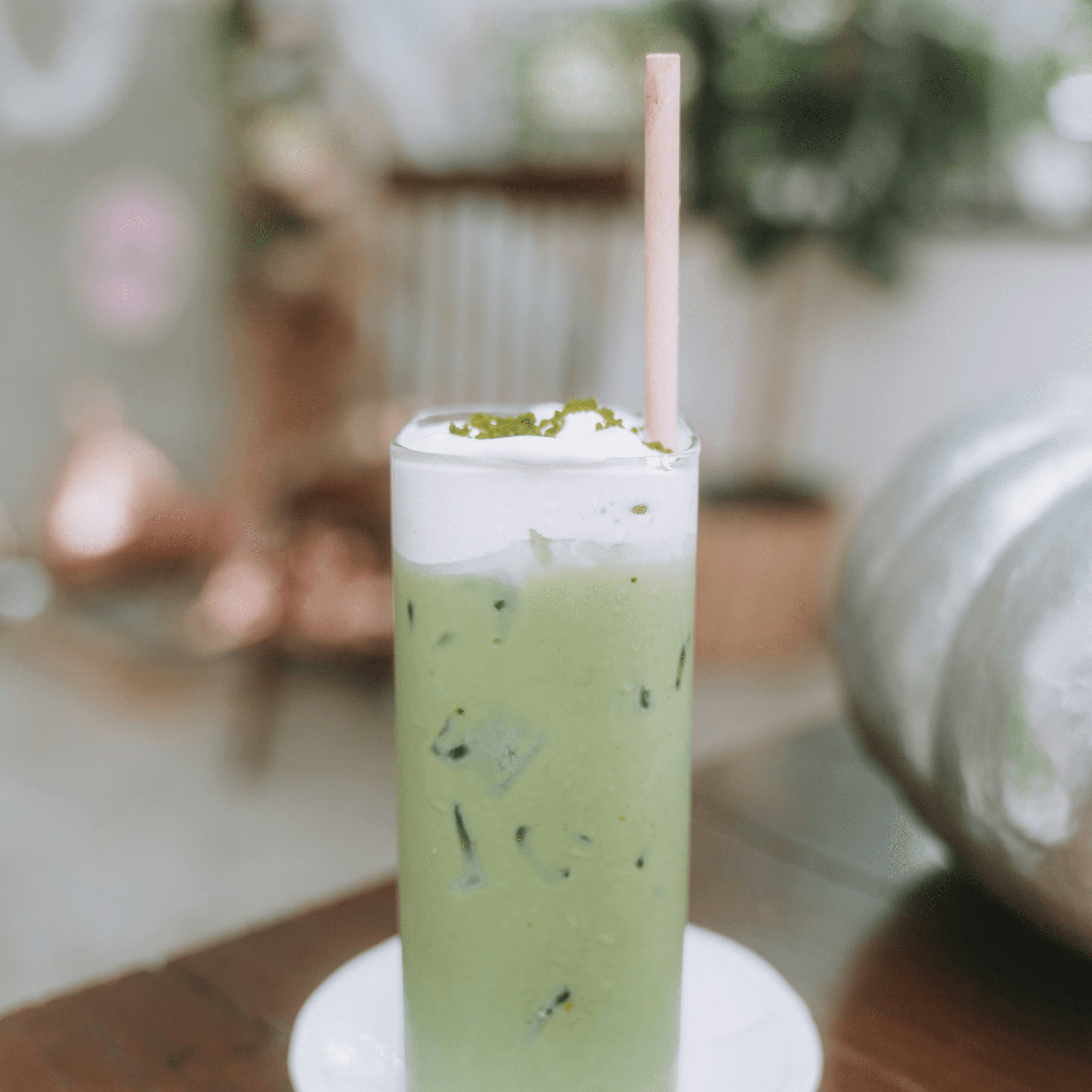 Matcha Frappe Cream Foam.