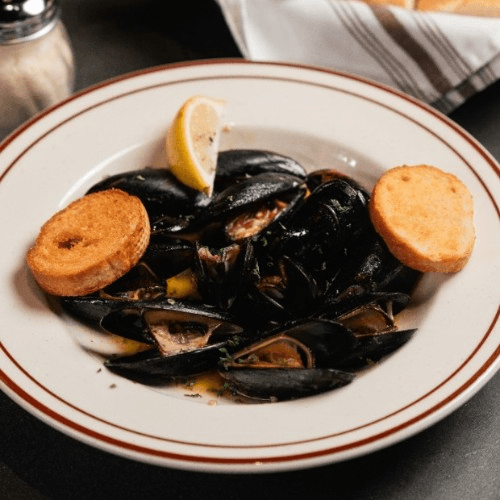 Mussels White Sauce.