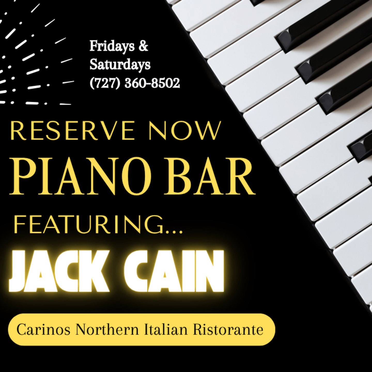 Live Music, Full Bar & Great Times at Carino’s
