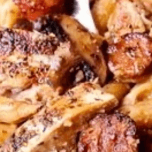 Spicy Blackened Chicken & Sausage.