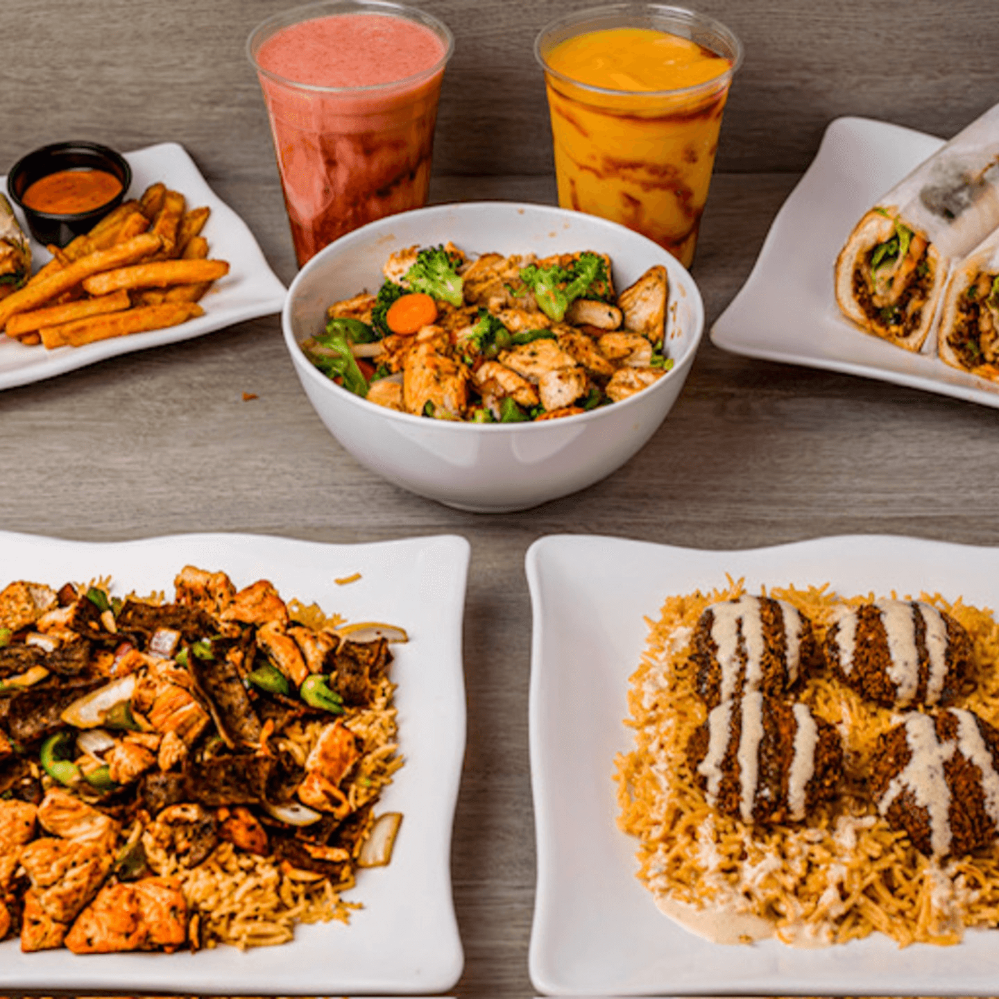 Succulent Chicken & Lamb Over Rice, Irresistible!