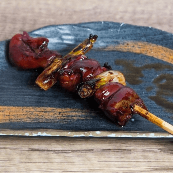 Chicken Liver (Jidori)skewer tare　地鳥レバー串.