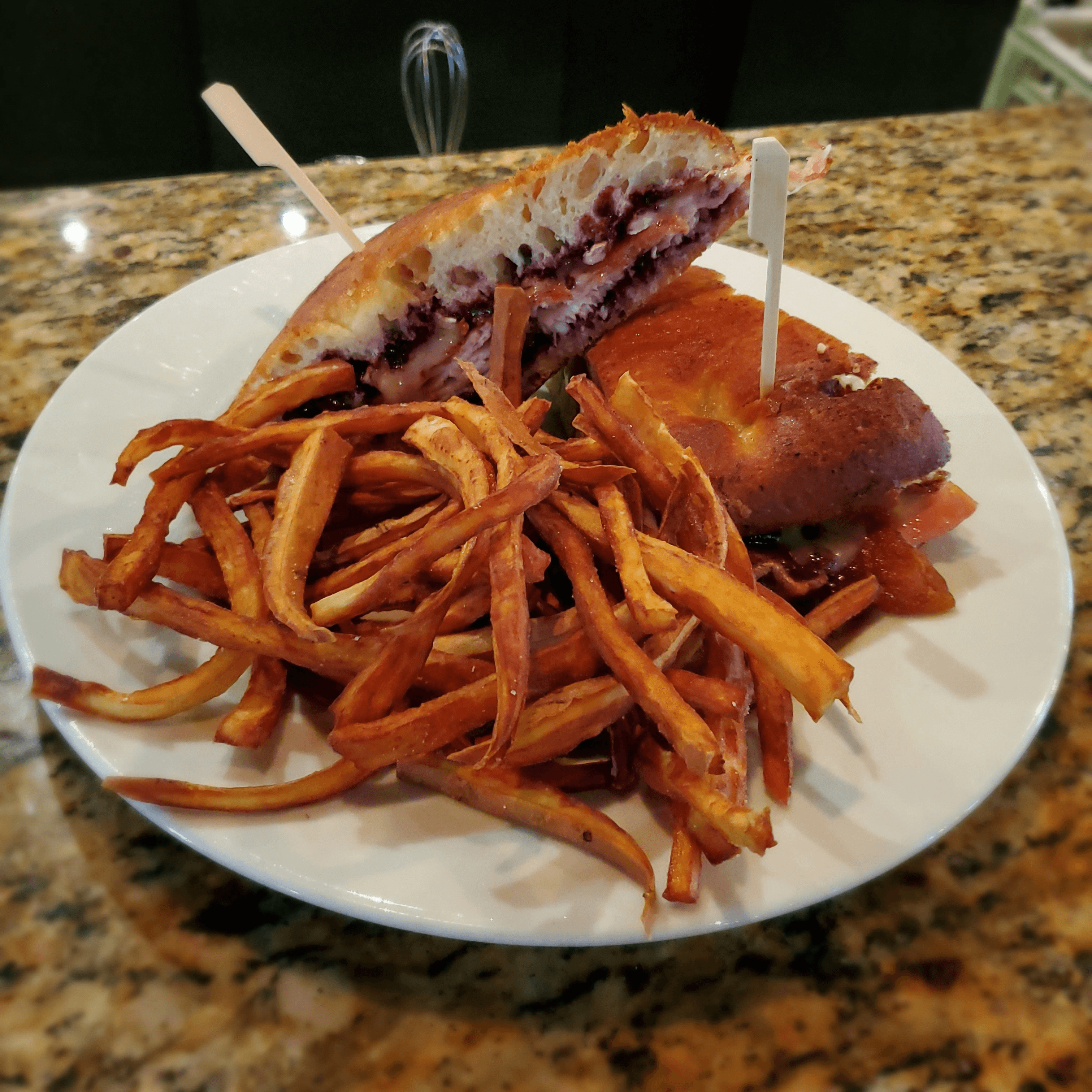 Smoky Turkey Focaccia Sandwich.