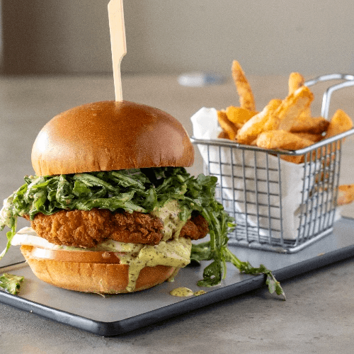 Herb Wich with Fries.