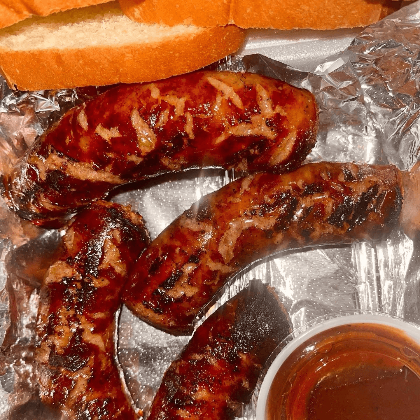 Pork Hot Links & Fresh Cut Fries.