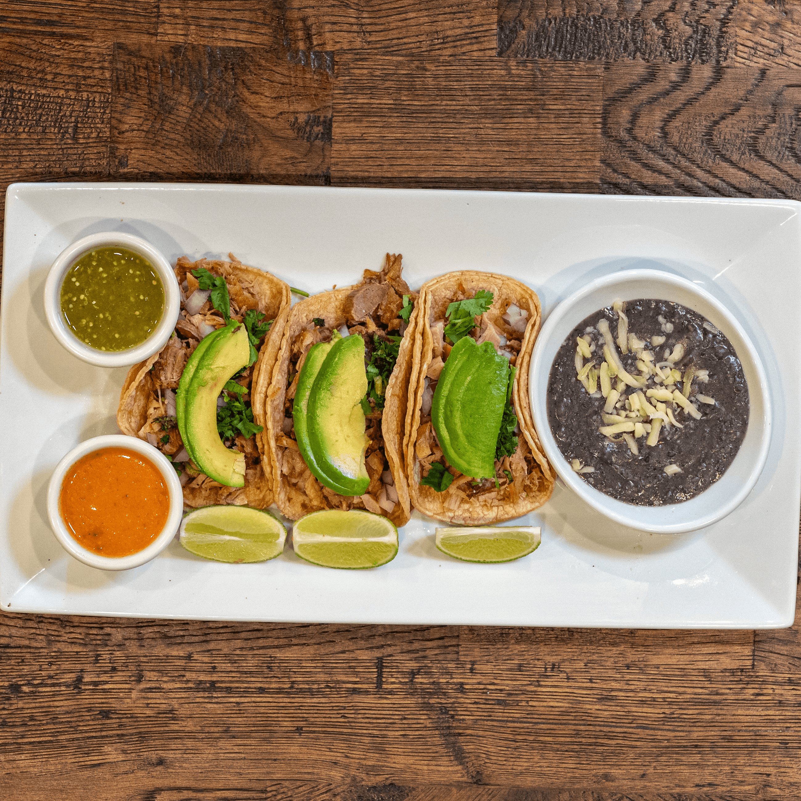 Carnitas Taco Trio.