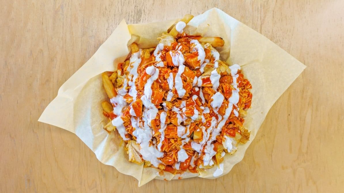 Buffalo Fries Supreme Plate.