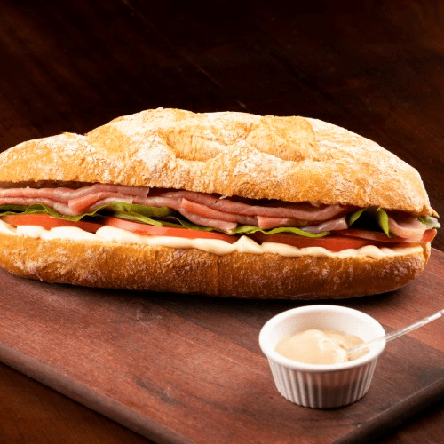 Ham, Cheese & Capicola Sub.
