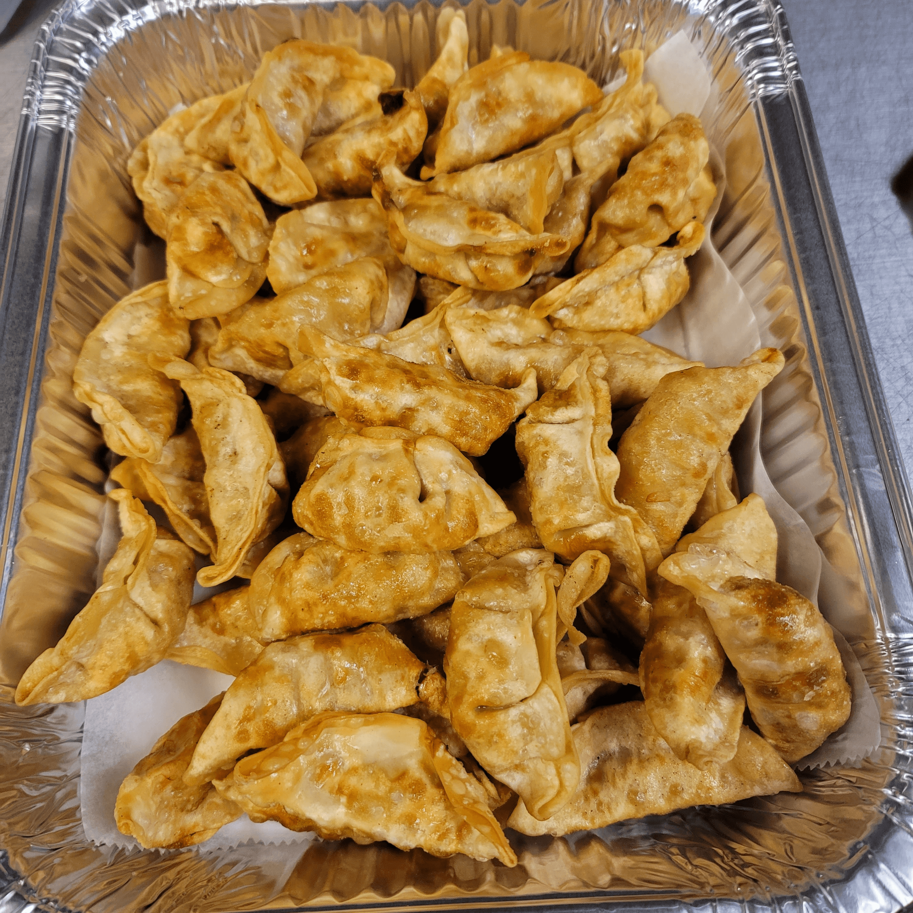 FRIED POTSTICKERS HALF PAN.