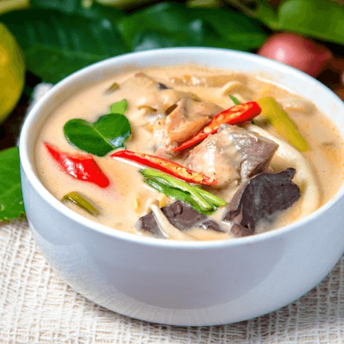 A15. Tom Kha (Coconut Soup).