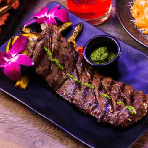 Churrasco / Skirt Steak with Chimichurri Sauce.