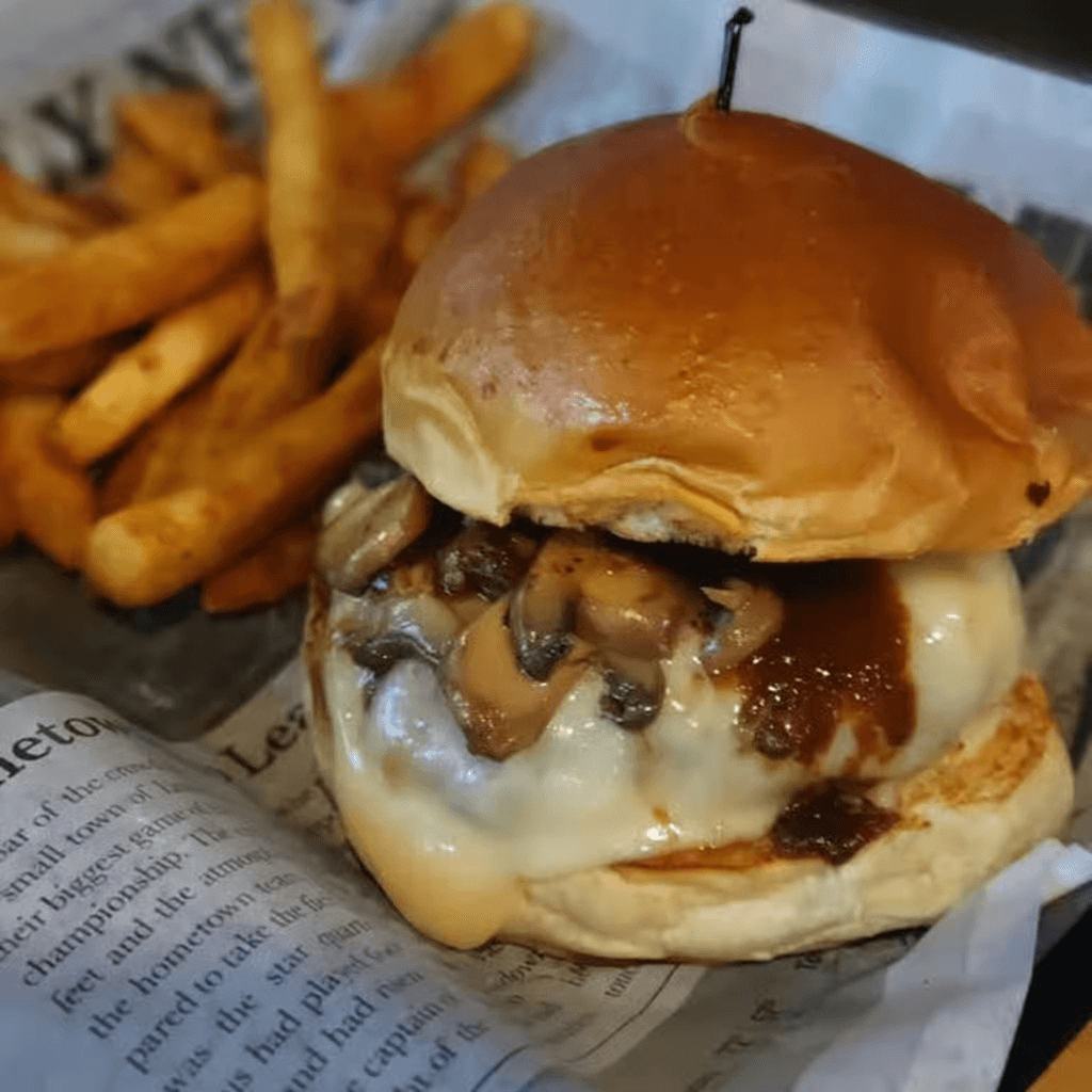 Mushroom Steakhouse Burger.