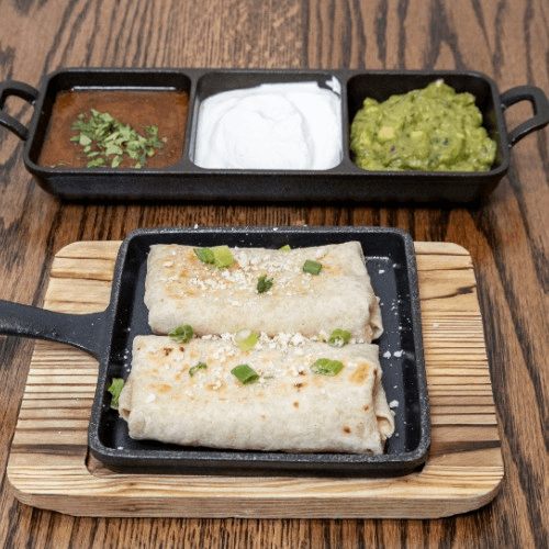 Mini Bean & Cheese Burritos.