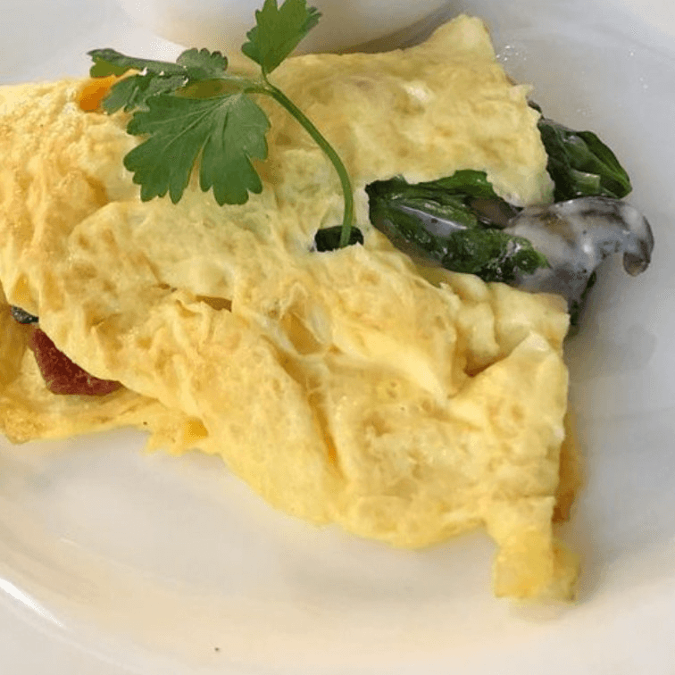 Spinach Omelet.