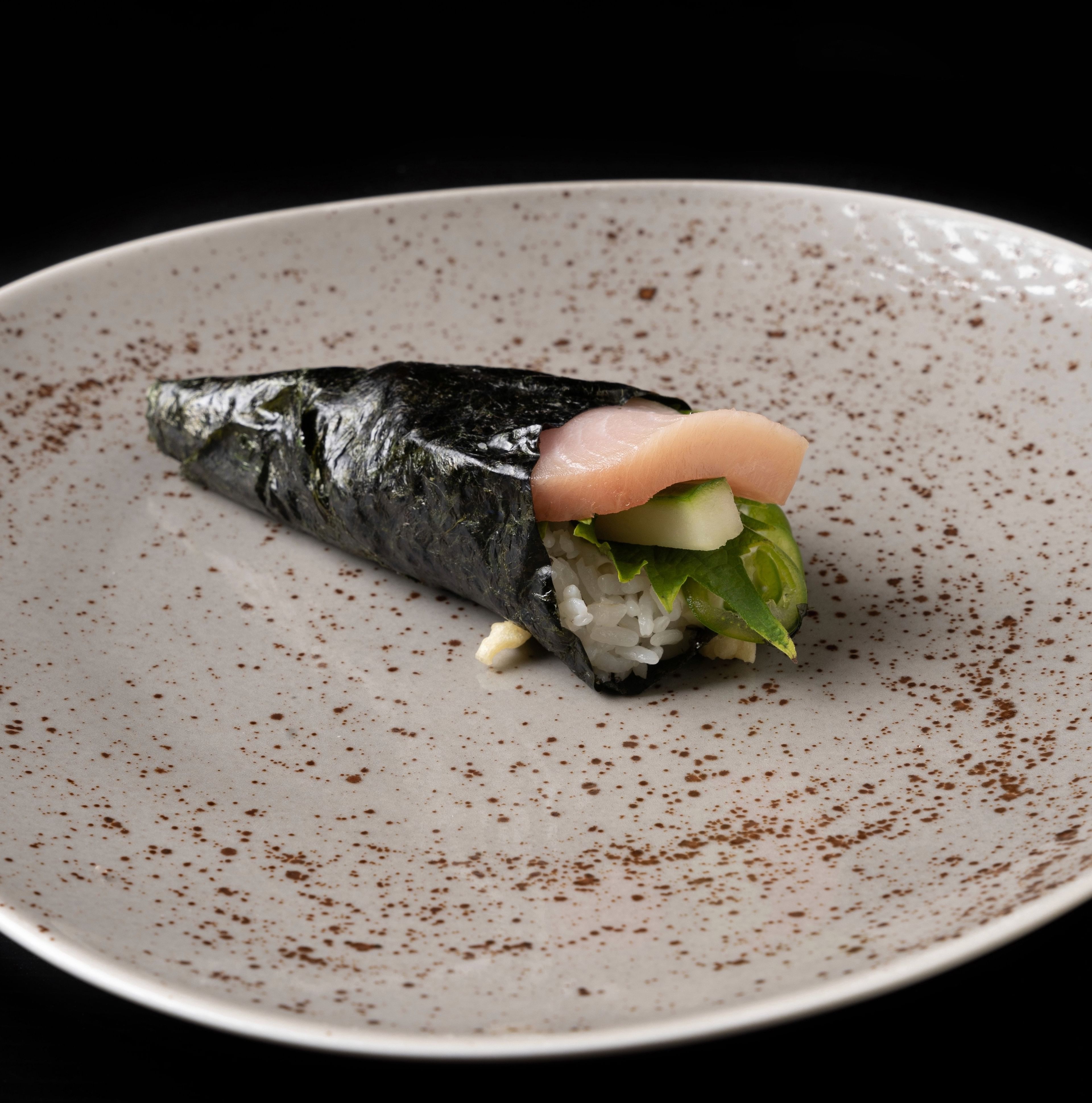 Spicy Yellowtail Hand Roll.