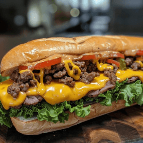 Cheeseburger Sub (Large)