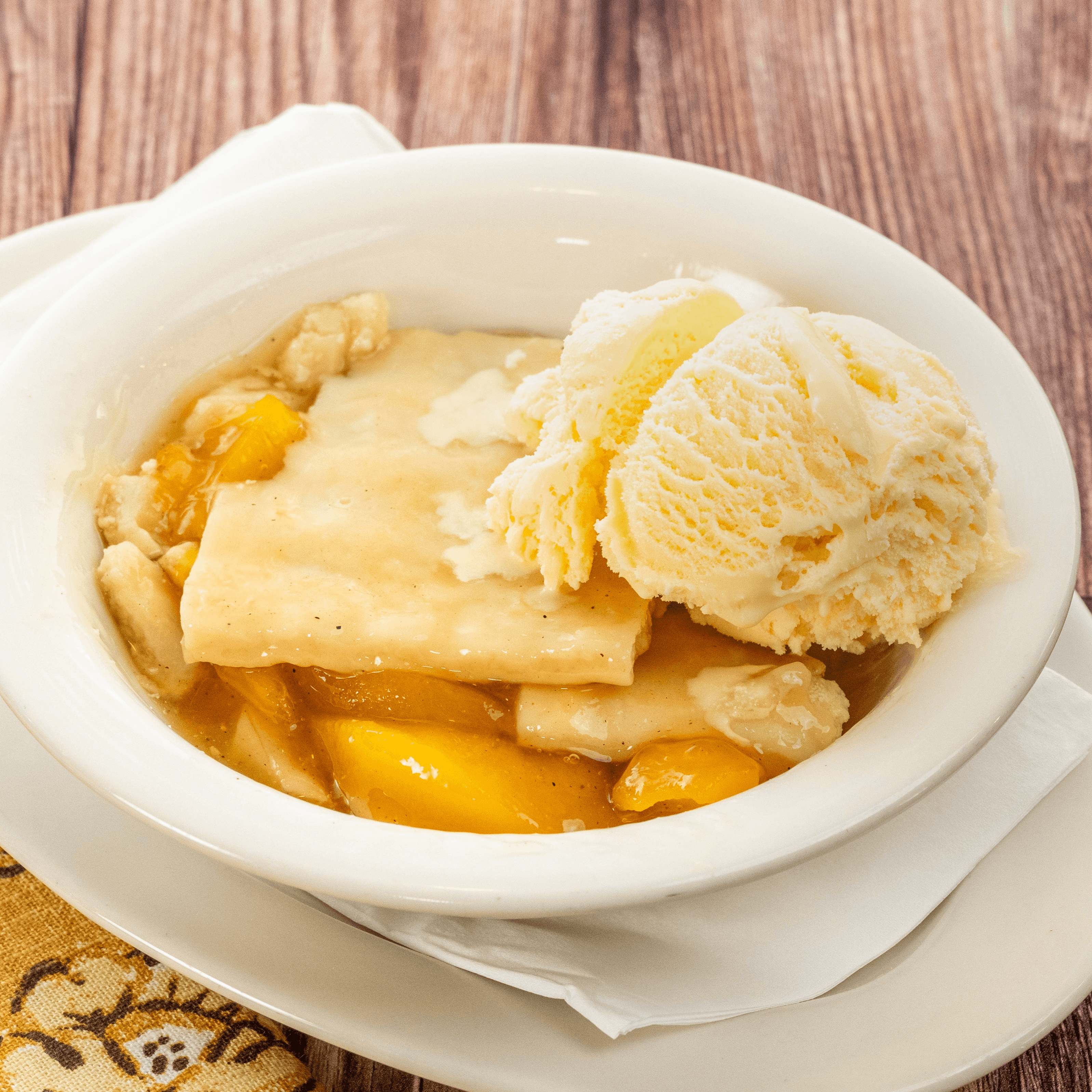 Peach Cobbler.