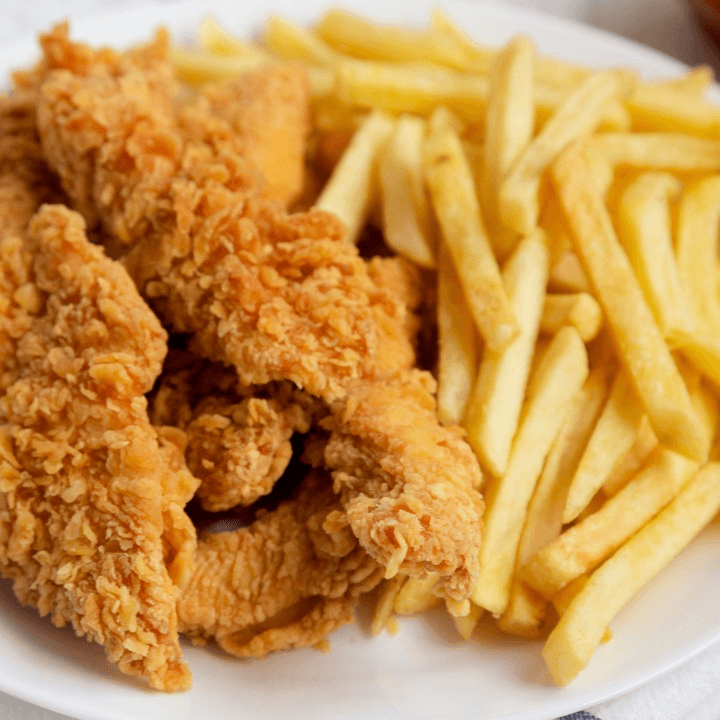 Chicken Tenders with Fries (5 Pieces).