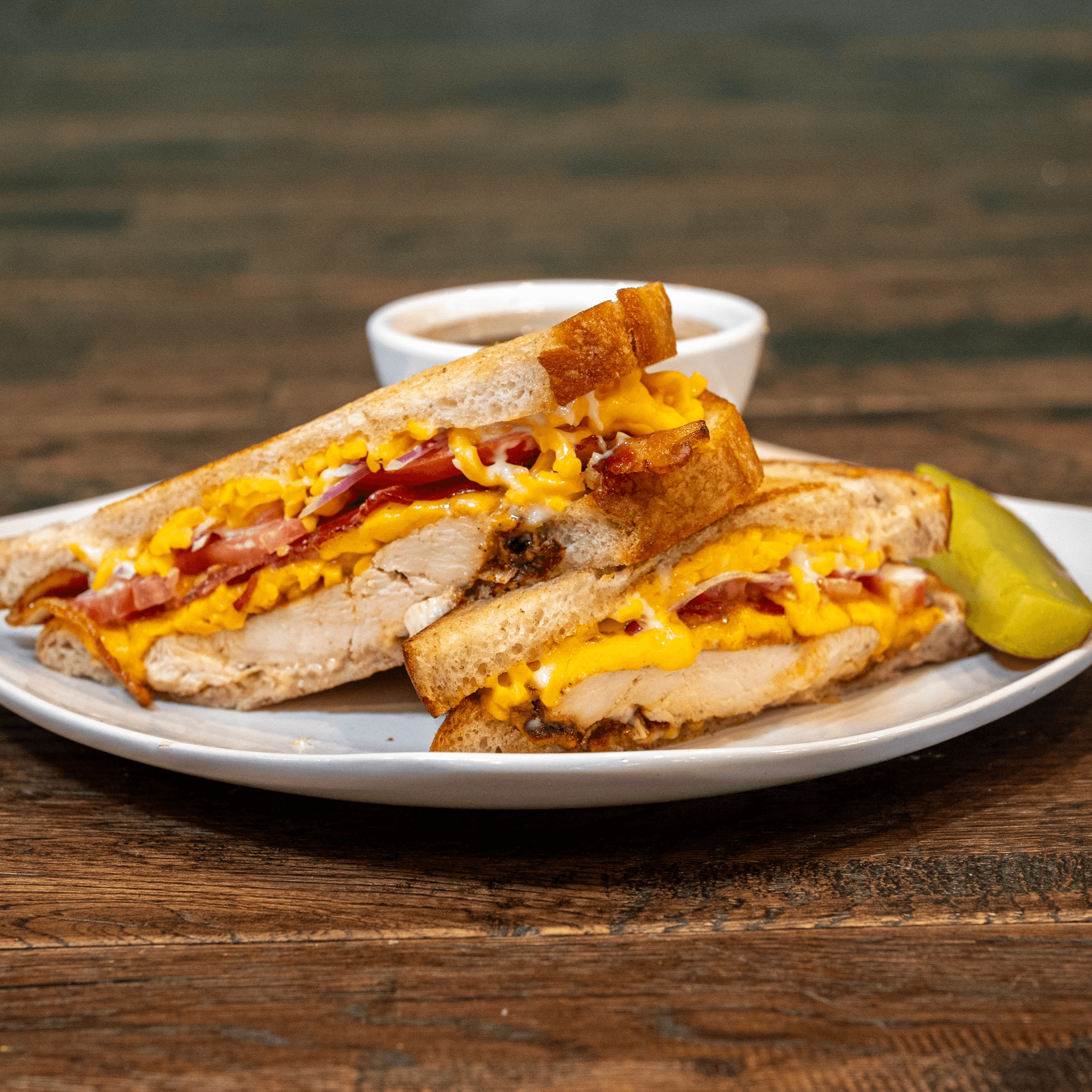 Cajun Chicken Bacon Panini.