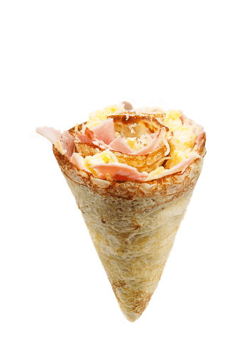 Osaka Ham or Turkey & Cheese Crepe.