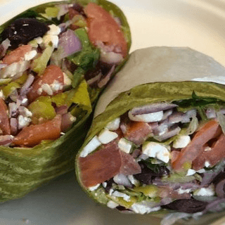 Greek Wrap Boxed Lunch.
