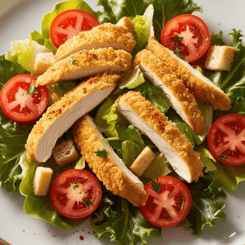 Crispy Chicken Caesar Salad