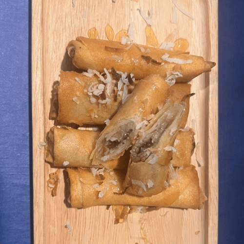 Fried Banana With Honey.