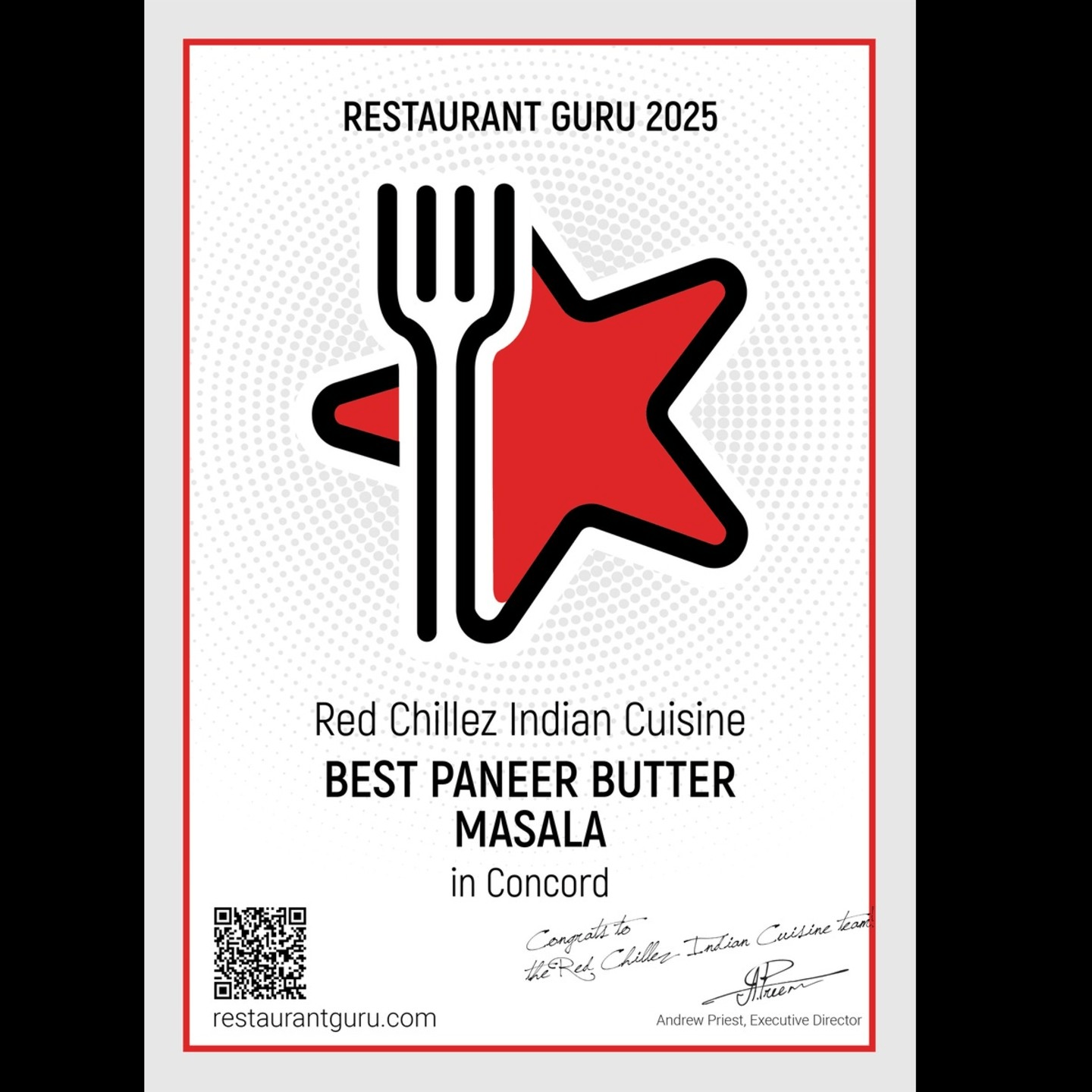 Restaurant Guru Award 2025