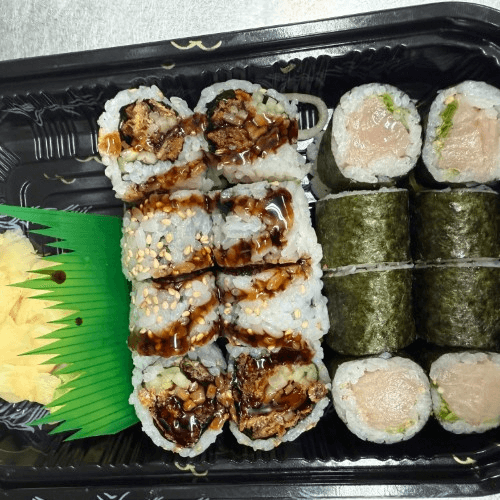 Salmon Skin Cucumber Roll.