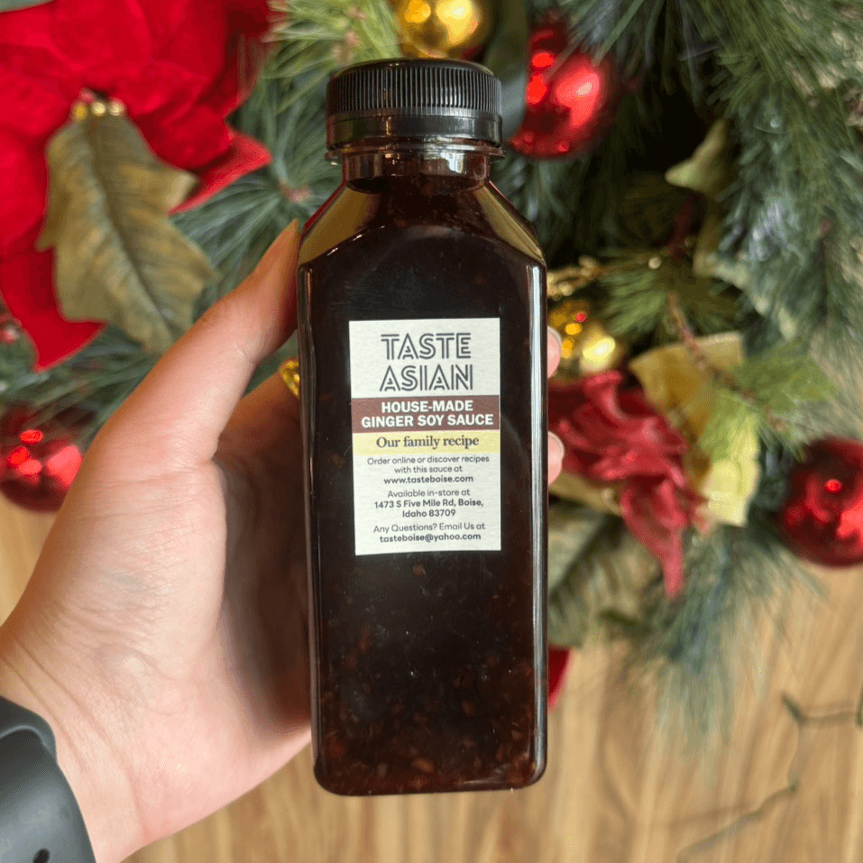 House-made Ginger soy sauce.