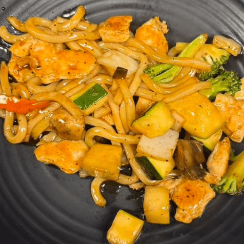 Chicken Udon Noodles.