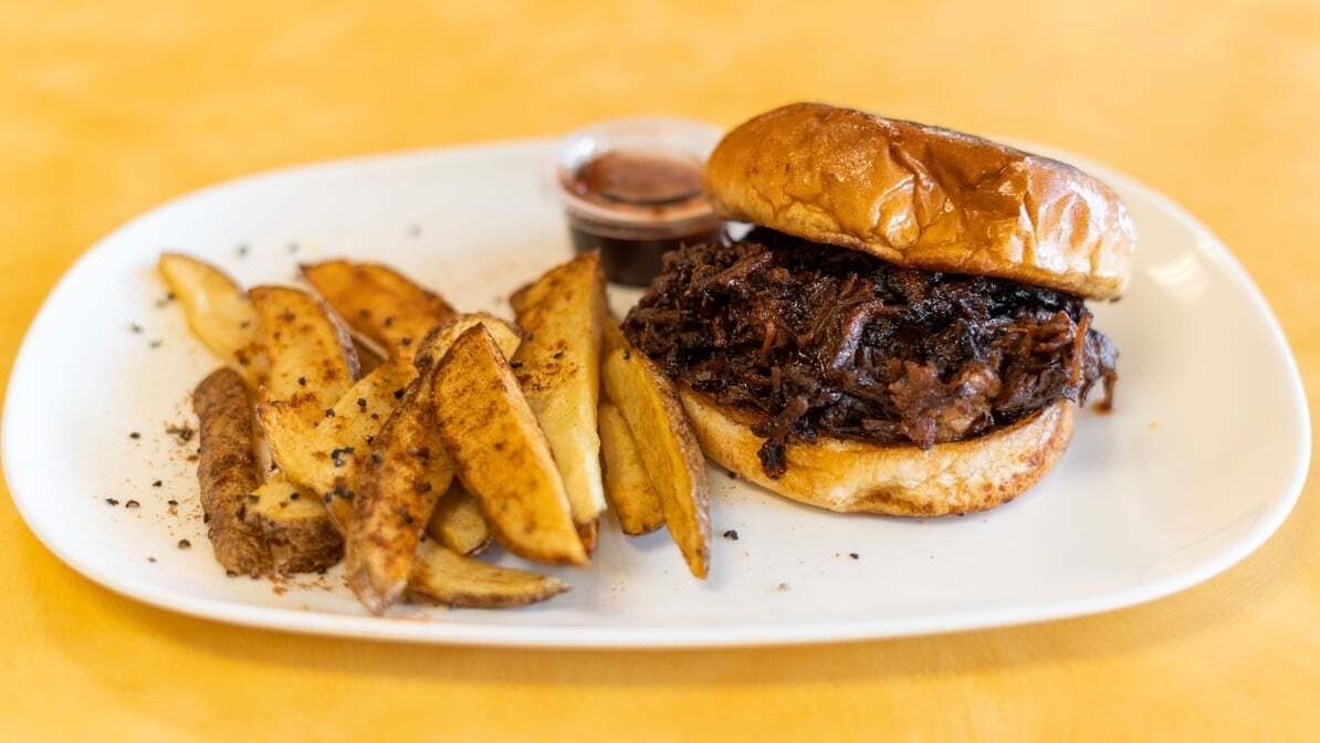 BBQ Brisket Sandwich.