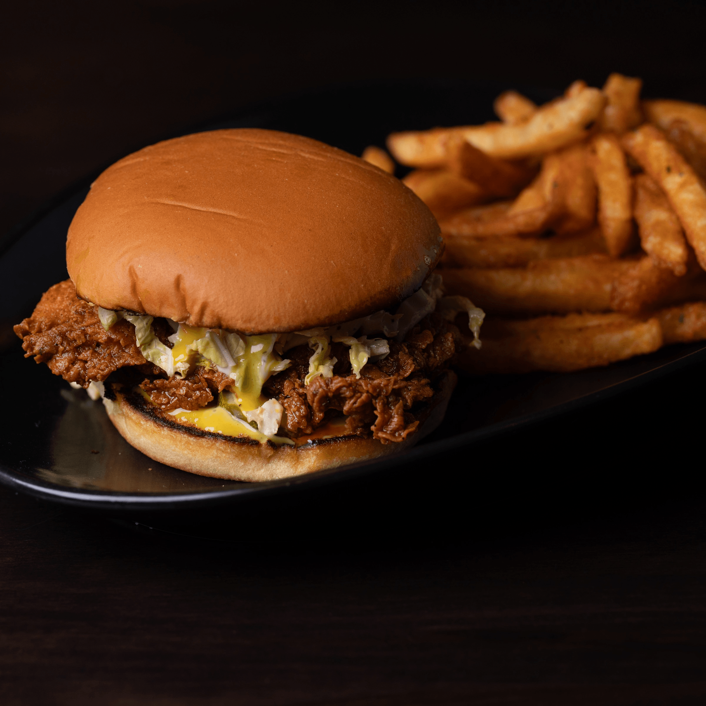 HH Sweet & Hot chicken sandwich.