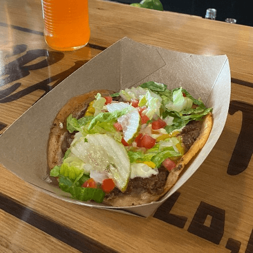 Cheeseburger in Paradise Taco "À la carte".