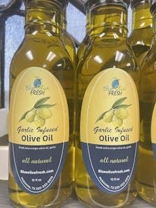 Garlic Infused Extra Virgin Olive Oil.