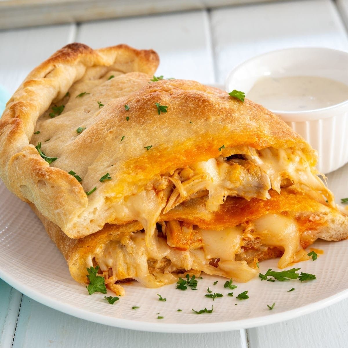 Spicy Chicken Calzone.