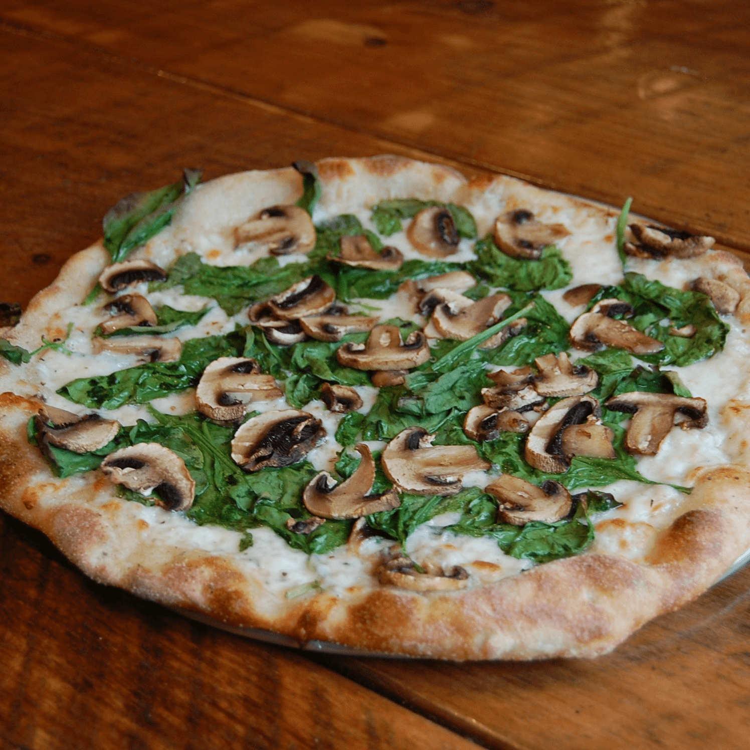 Spinach & Mushroom Personal 12 Inch.