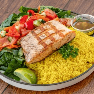 Grilled Salmon Entree.