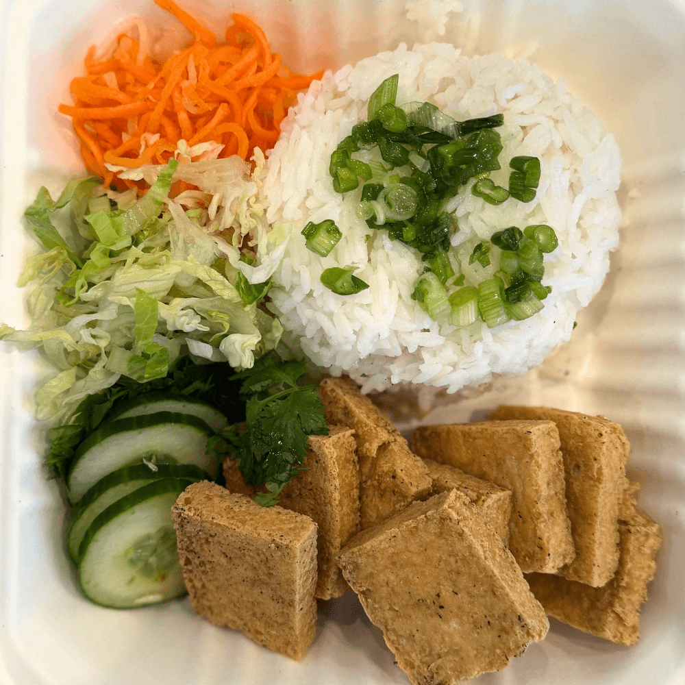 Crispy Fried Tofu Bowls.