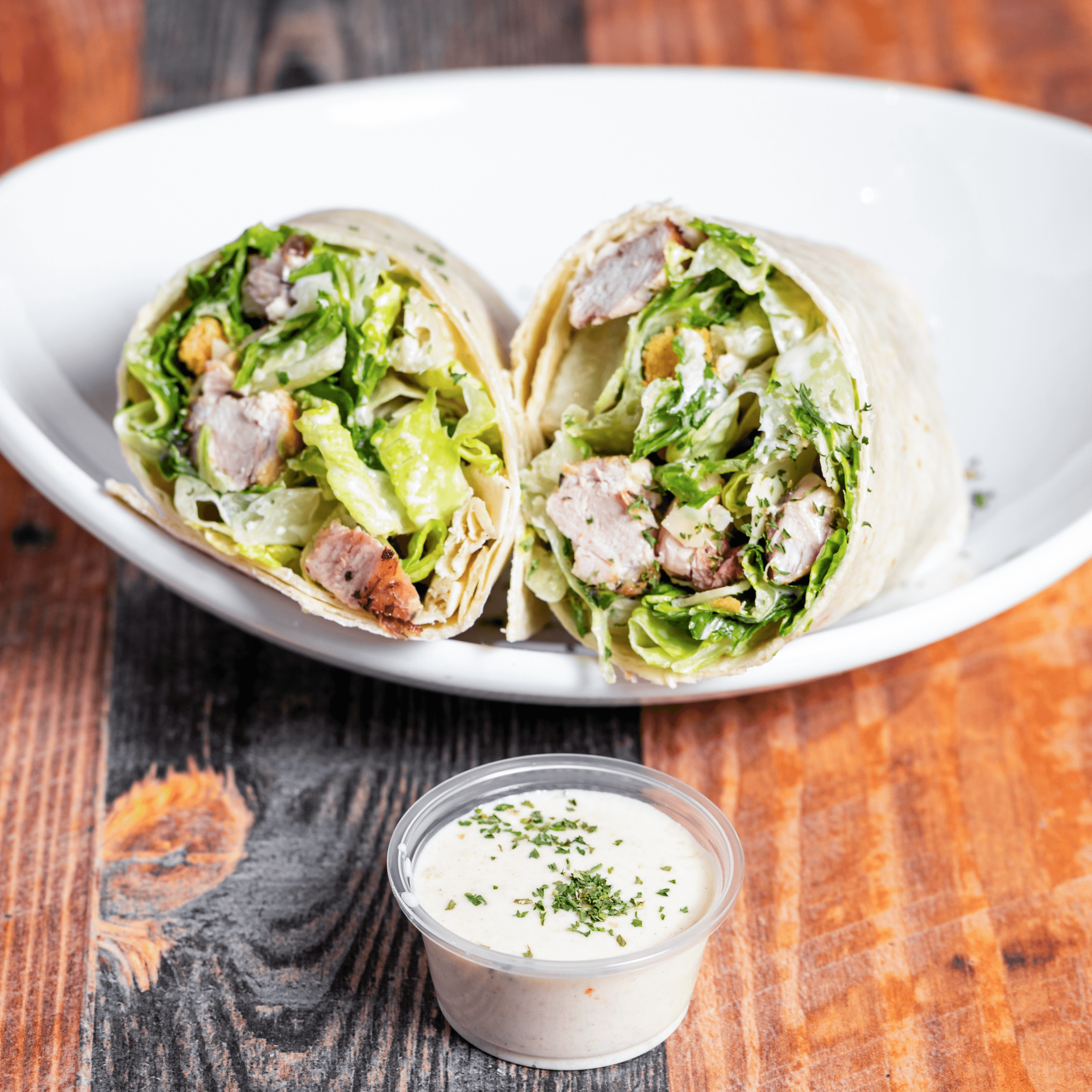Chicken Caesar Wrap (Hot).