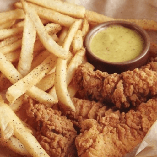 Chicken Tenders & Fries.