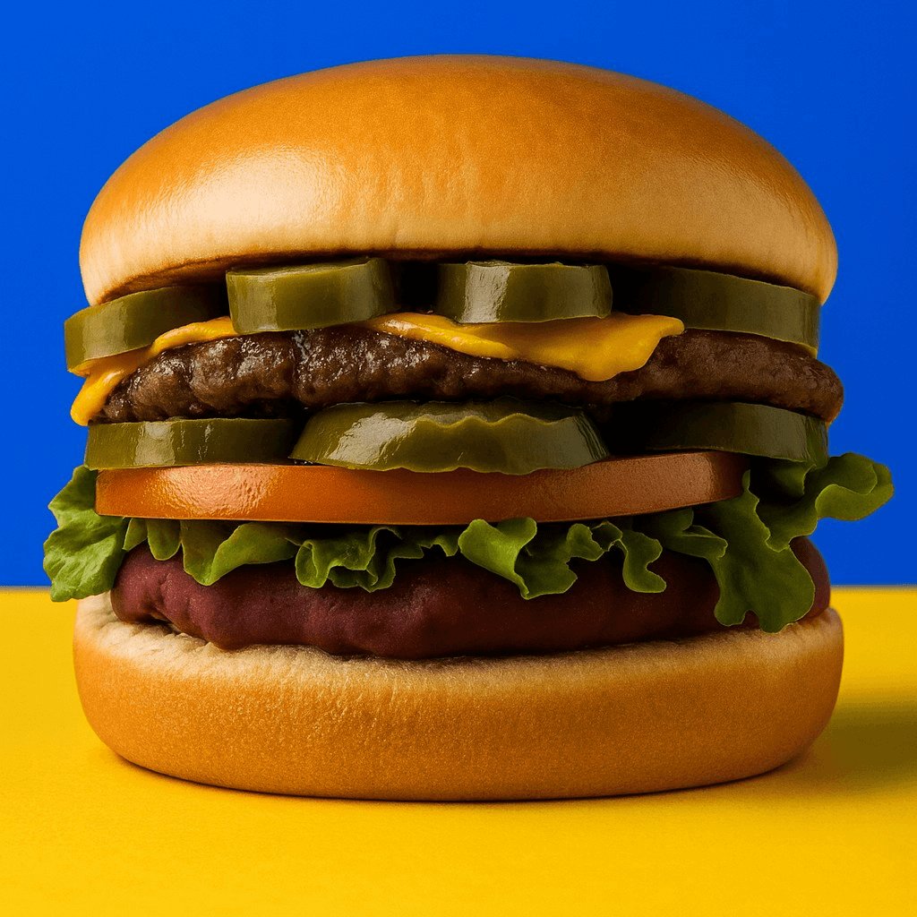 Jalapeno Cheese Burger Ala Cart.