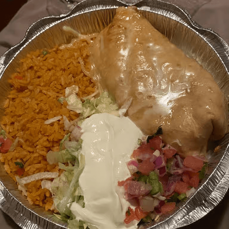 Shredded Chicken Chimichanga.