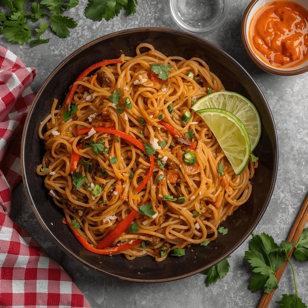Veg Schezwan Noodles.