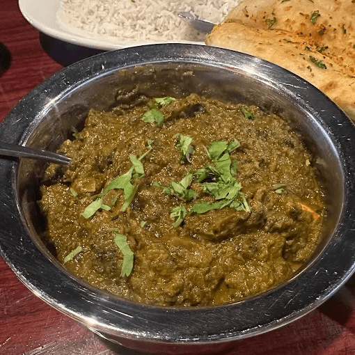 63. Vegetarian Palak Masala Saag.
