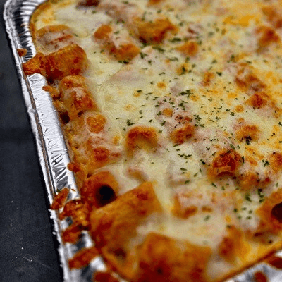 Large Pan Baked Pene with Sausage (Feeds 12-18).