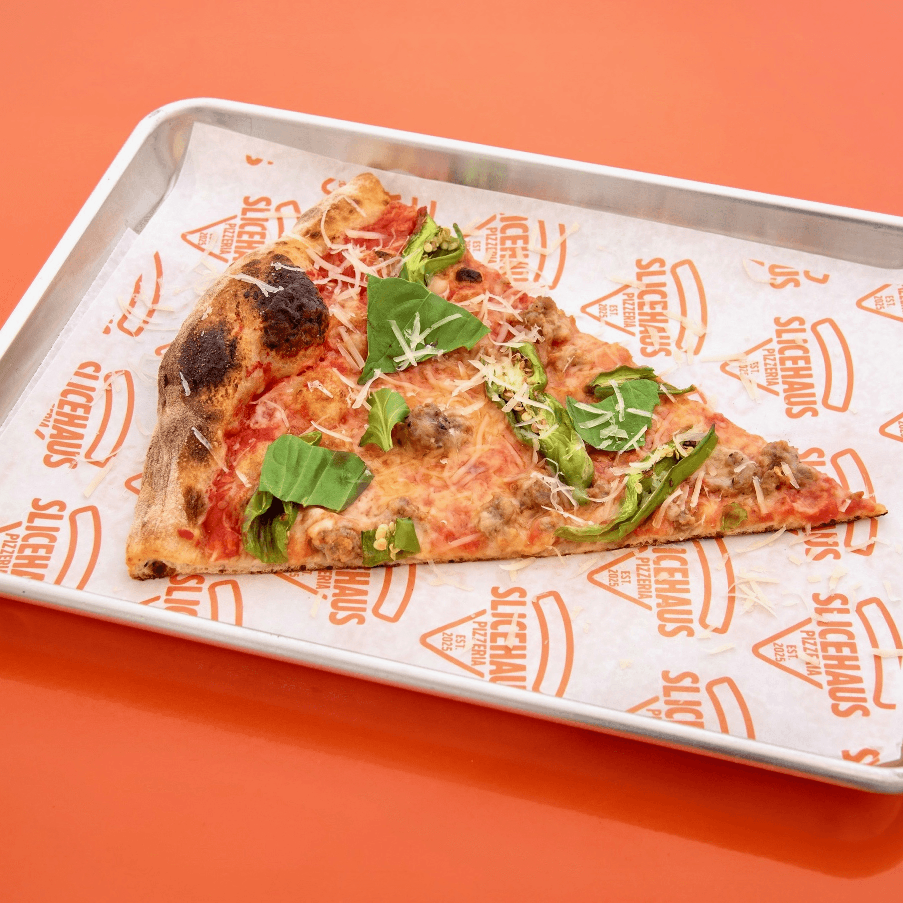 Sausage & Shishito Peppers Pie 12” Personal.