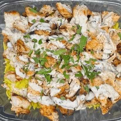 Chicken Shawarma Rice Bowl.