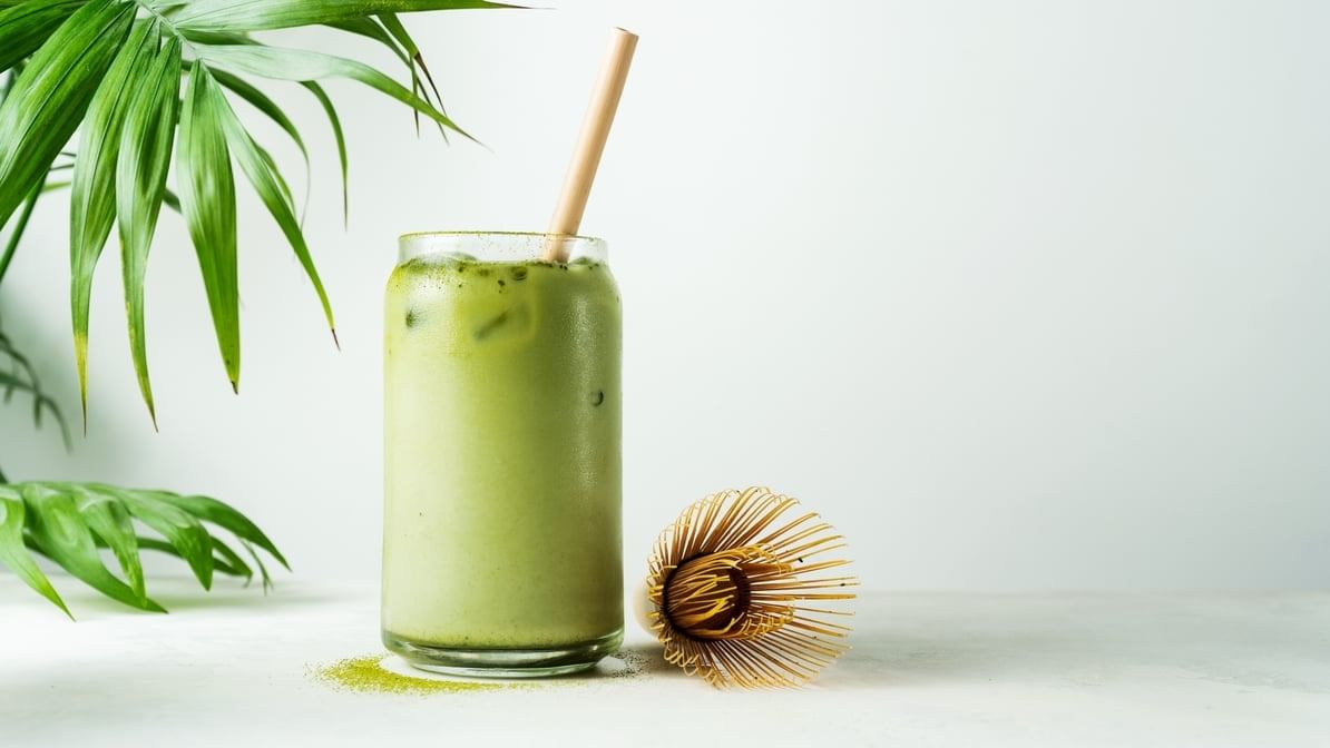 Iced Green Tea Matcha Latte.