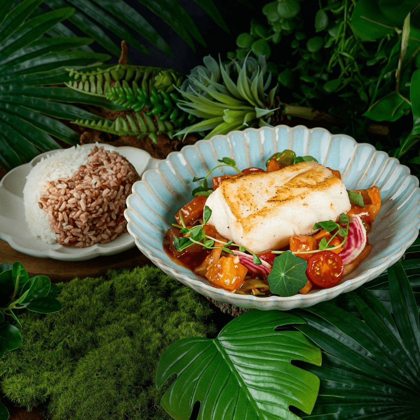 Seared Sea Bass in Sweet and Sour Sauce